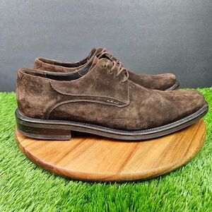 Mezlan Wayne Brown Suede Leather Oxford Dress Shoes Split Toe Size 10 M